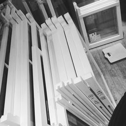 9a New Double Glazed Sash Waiting To Be Installed